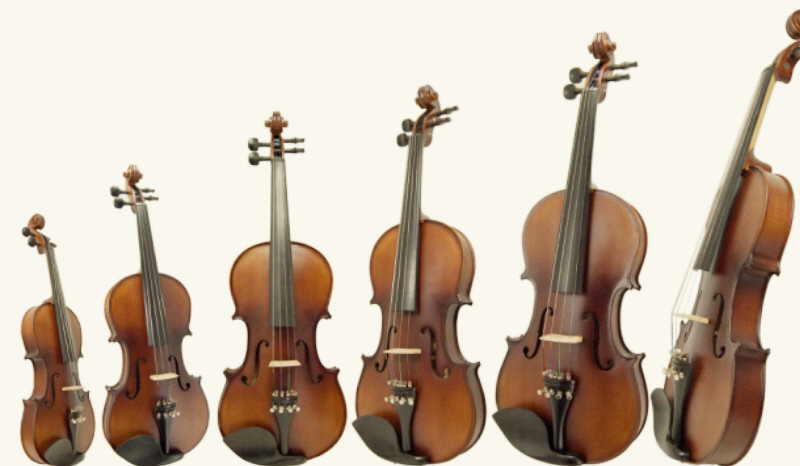 Tallas de violín