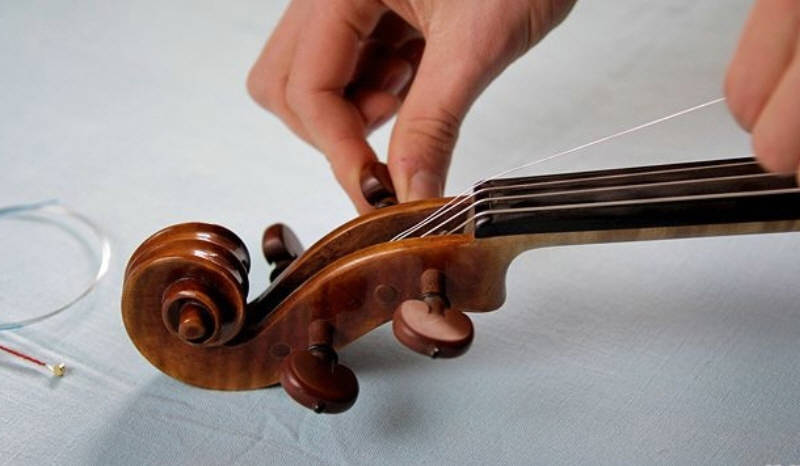 changer les cordes d'un violon